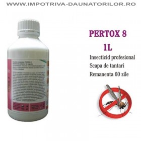 Pertox 8 1L - Solutie anti gandaci, muste, tantari, purici, capuse.